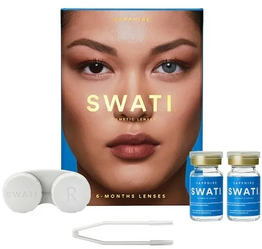 SWATI - Värilliset Piilolinssit 6 Kuukautta - Sapphire